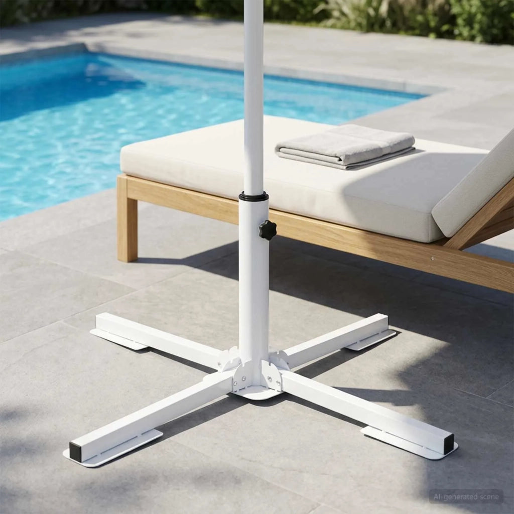 Supporto Parasol Bianco Acciaio 42010374