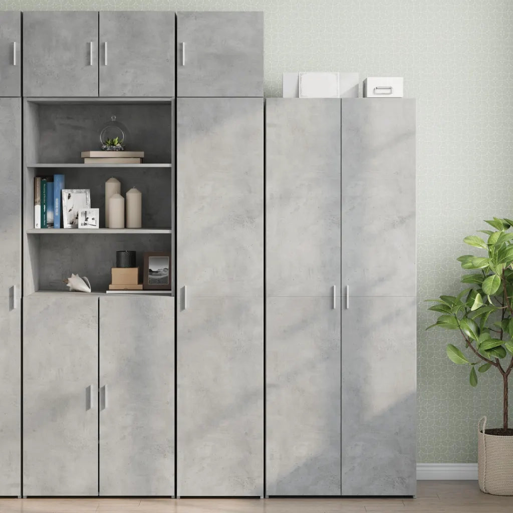 Armadietto a Muro | Mobile a Parete Grigio Cemento 40x42,5x40 cm Legno Multistrato