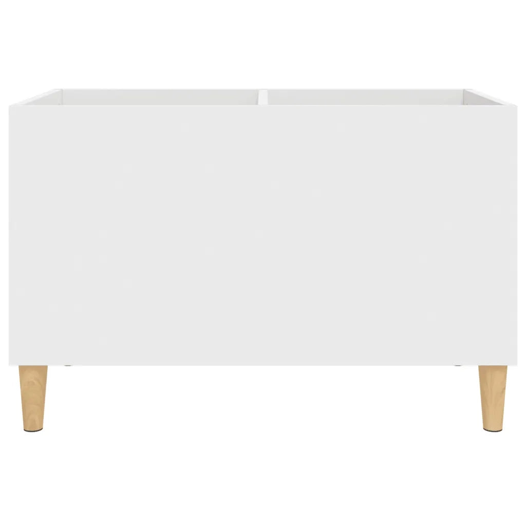 Mobile Porta Dischi Bianco 74,5x38x48 cm in Legno Multistrato