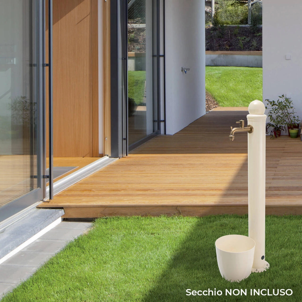 Fontana da Giardino Alta con Rubinetto Belfer 42/ARM Ruggine