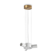 Set Lampada Ideal Lux Collezione SET 3 Luce E27 Finitura Ottone 227 Cm