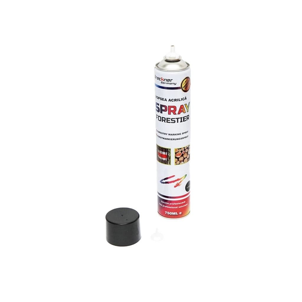 12 pezzi Vernice spray per marcatura forestale nera 750ml Breckner Germany