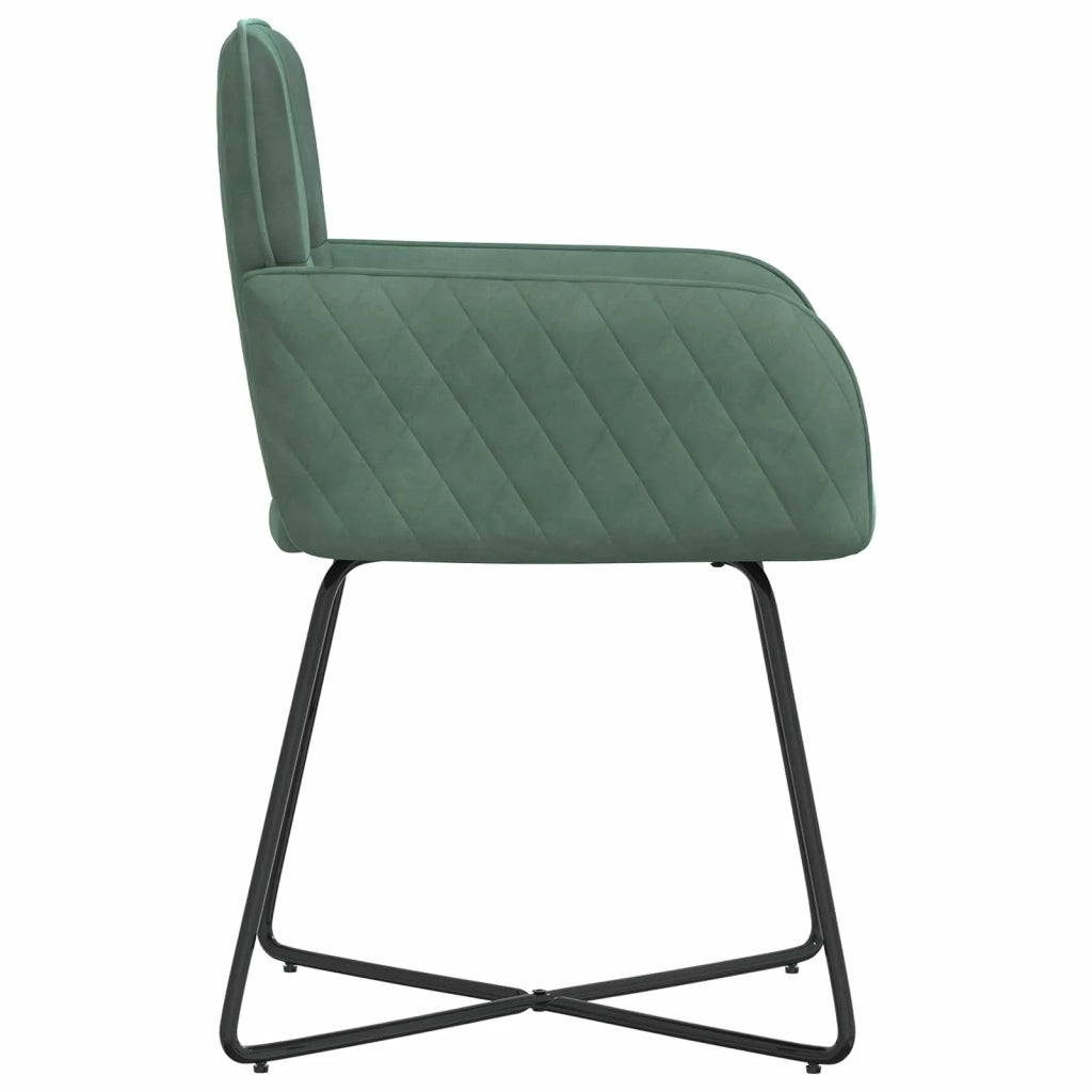 Sedie da pranzo 4 pcs Velluto (V) Verde Mare 59 x 56,5 x 86 cm 3428218