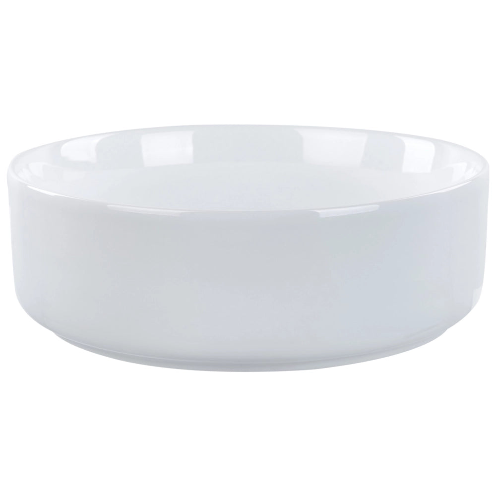 Lavabo da bagno rotondo in ceramica 36 cm bianco sporco stile moderno elegante
