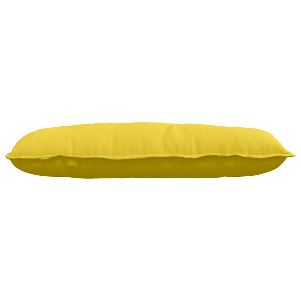 Cuscino per Schiena | Cuscino dorsale Giallo Chiaro 100 x 19 x 50 cm Tessuto