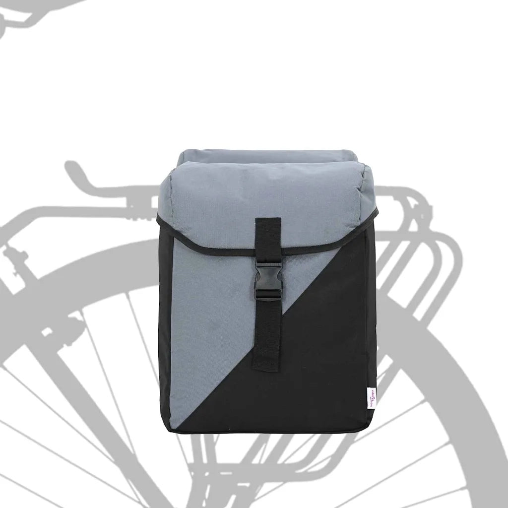 Borsa per biciclette Grigio e Nero 31.5 x 15.5 x 40 cm CFW3695080