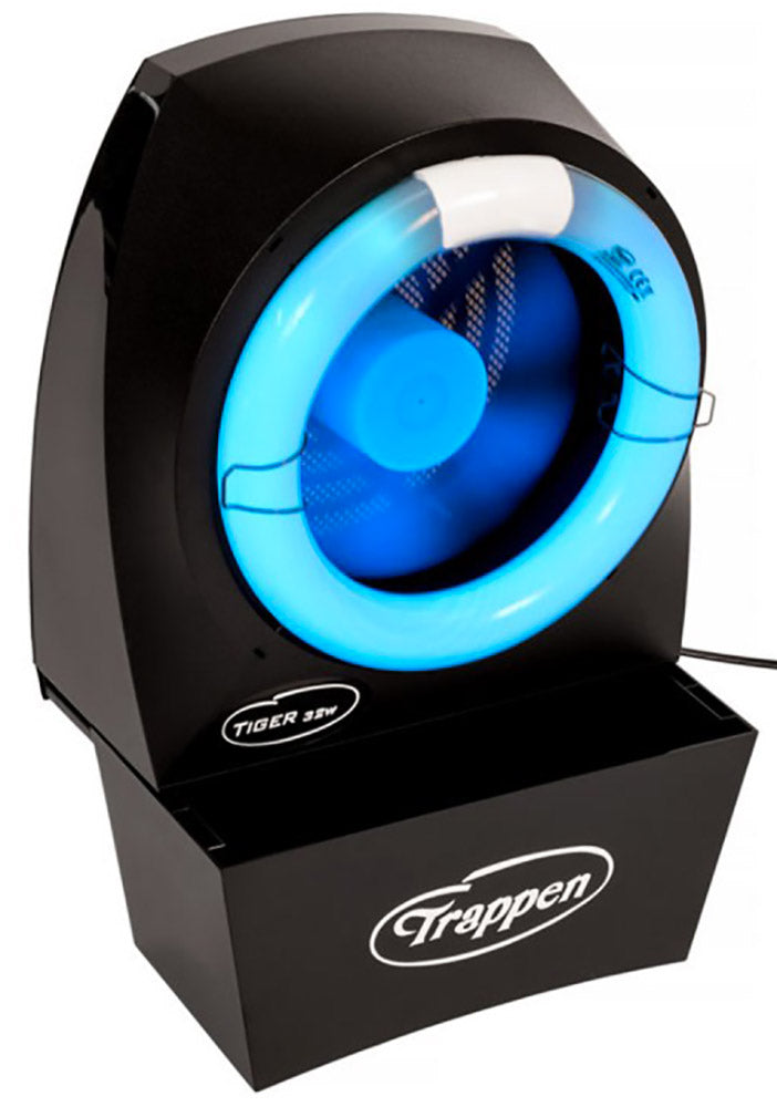 Zanzariera Elettrica ad Aspirazione 50W Trappen Tiger Black Line Nero