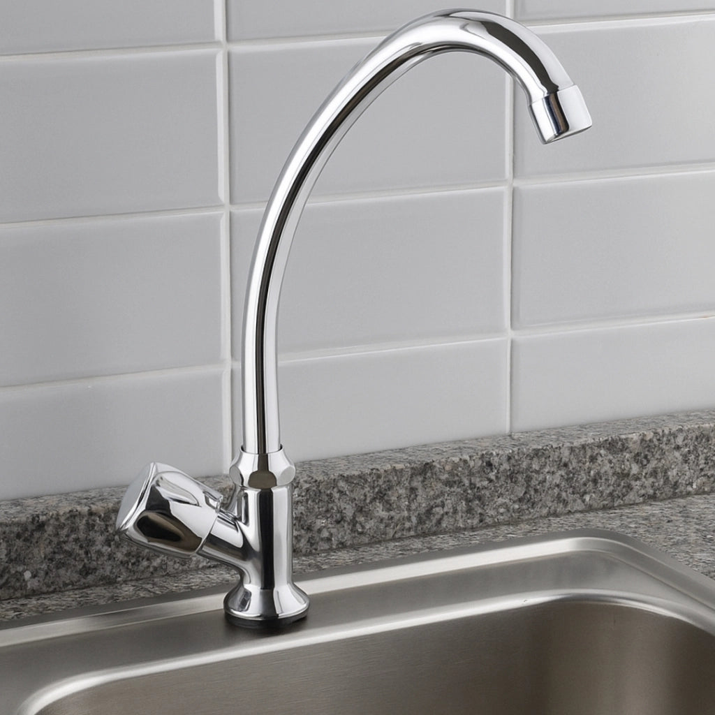 Rubinetto ad incasso one canna alta in ottone cucina con erogazione orientabile *** confezione 1
