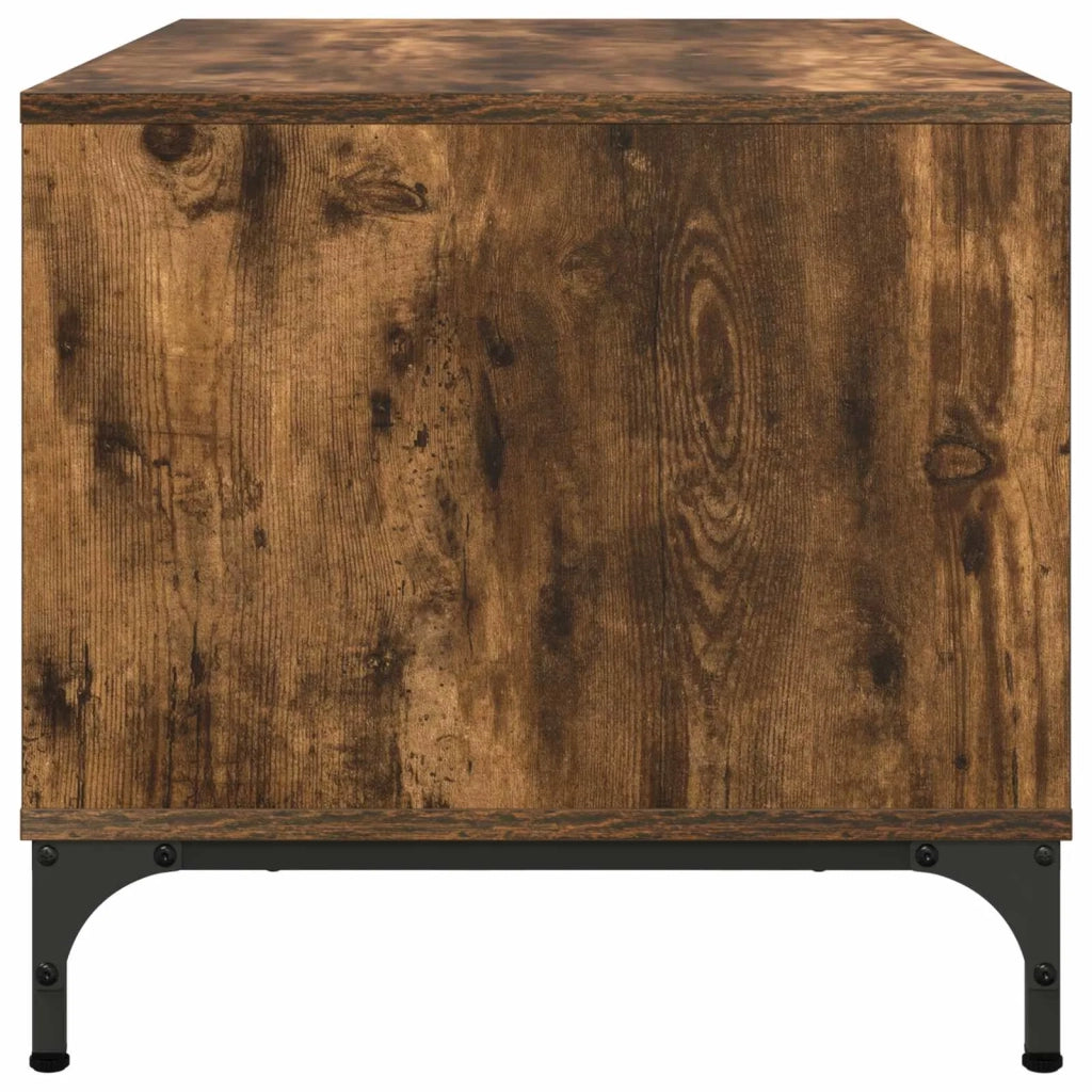 Tavolino da salotto con cassetto Rovere fumé 90 x 49 x 46 cm 883449