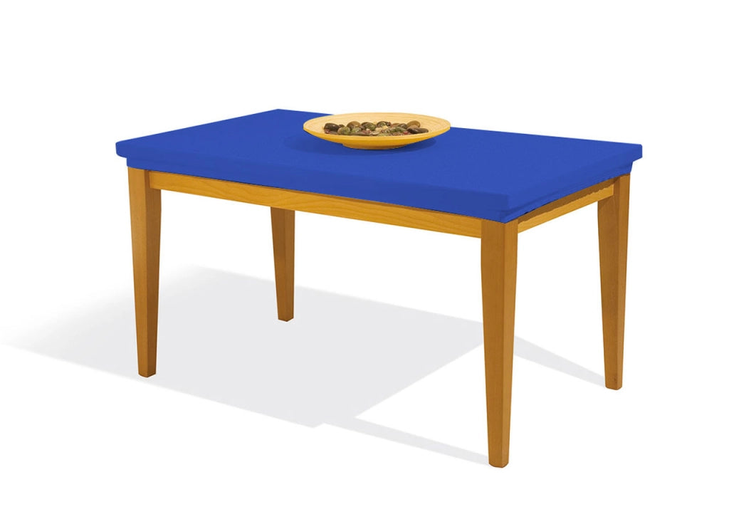 Copritavolo Antimacchia Elasticizzato  In Tinta Unita Copri Tavola Genius - Rotondo - Blu 1002