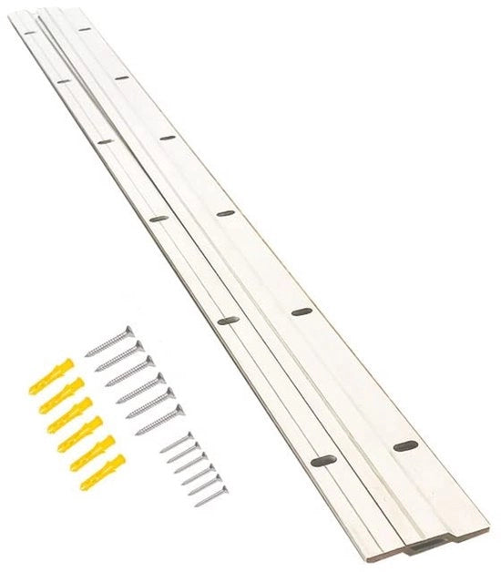Beugello a muro Z-hanger in lega di alluminio - 61 cm - 160 lbs - Superficie alta liscia