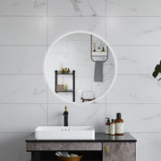 AICA Specchio da bagno 60 x 60 cm, antiappannamento, dimmerabile, interruttore touch, Funzione Memoria