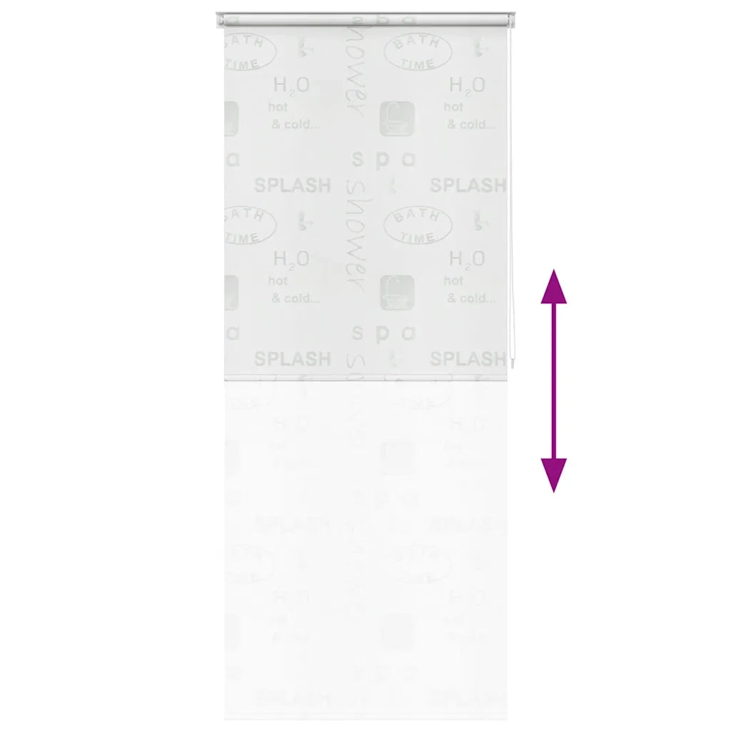 Tenda a Rullo per Doccia-Tenda avvolgibile 80x240 cm Schizzi