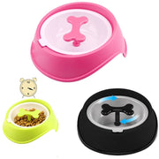 Trade Shop - Ciotola Sport 007 Plastica 0.65l Osso Rotazione 360 Gradi Cane Gatto Animali -