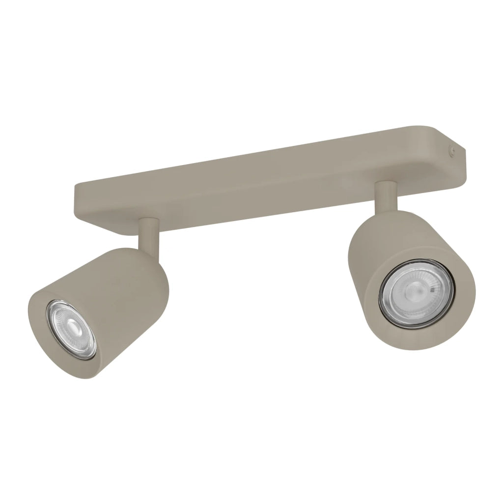 Faretti E Spot Moderno Camaldoli Acciaio Marrone 2 Luci Gu10 Ip20
