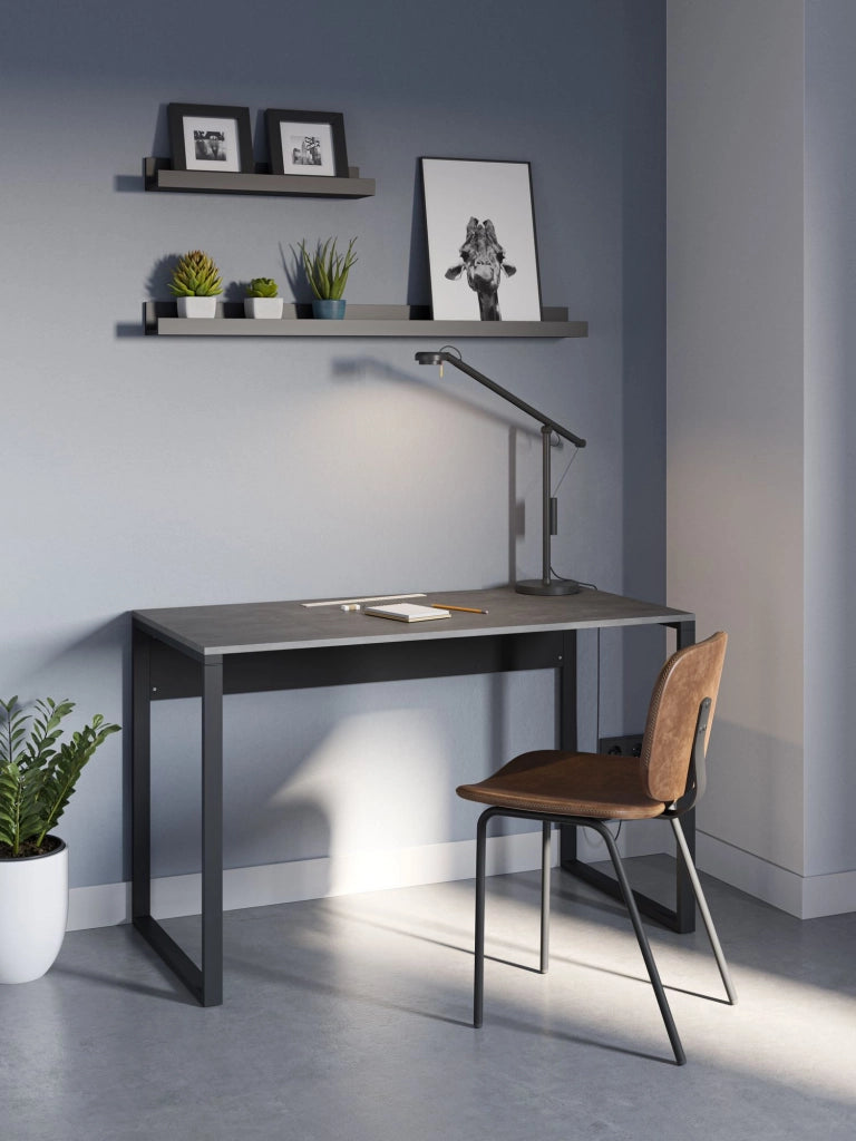 Scrivania in legno "inna" 100 x 60 x 75 cm - Grigio retrò