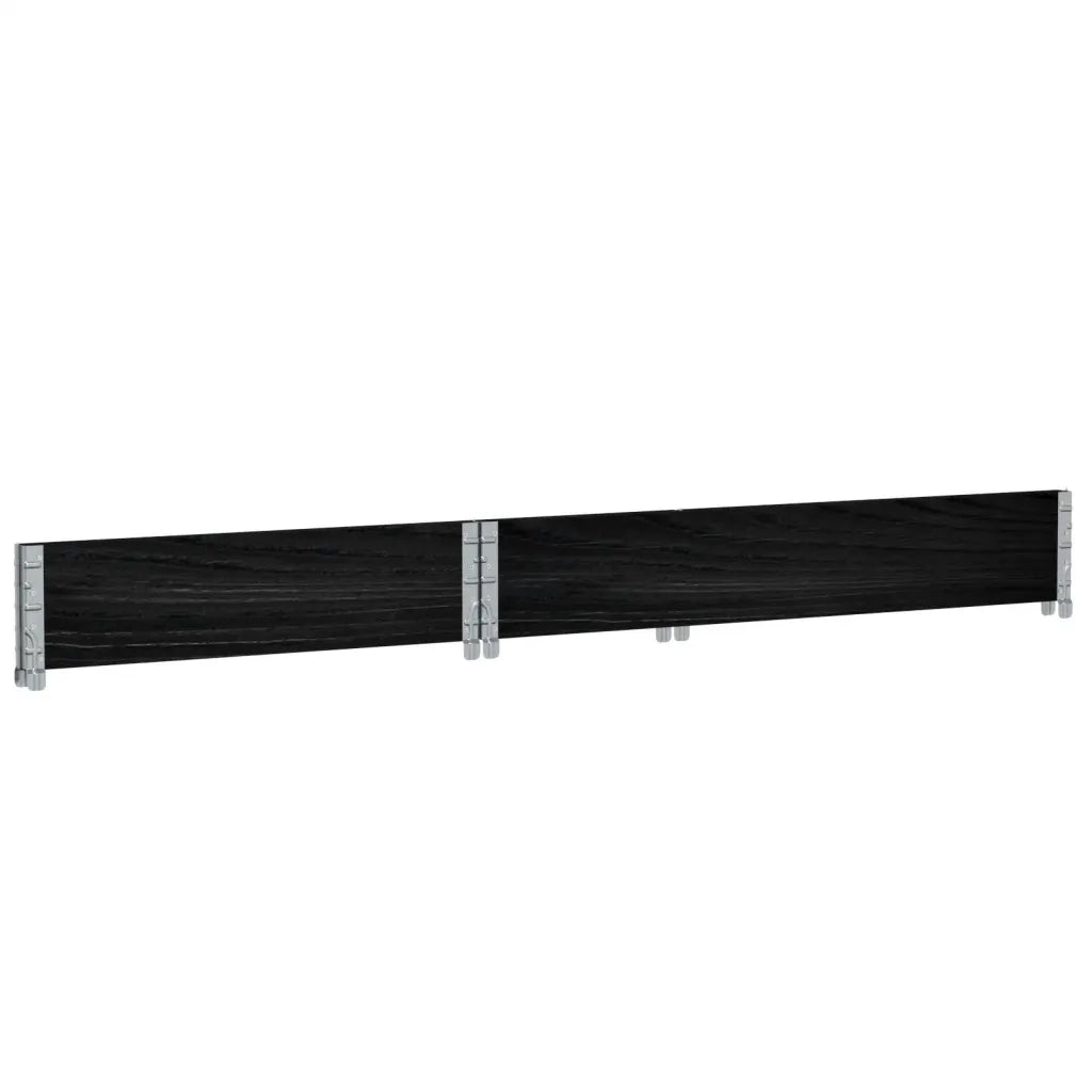 Fioriera da Giardino Nera 120x80 cm Legno Massello di Pino 3295844