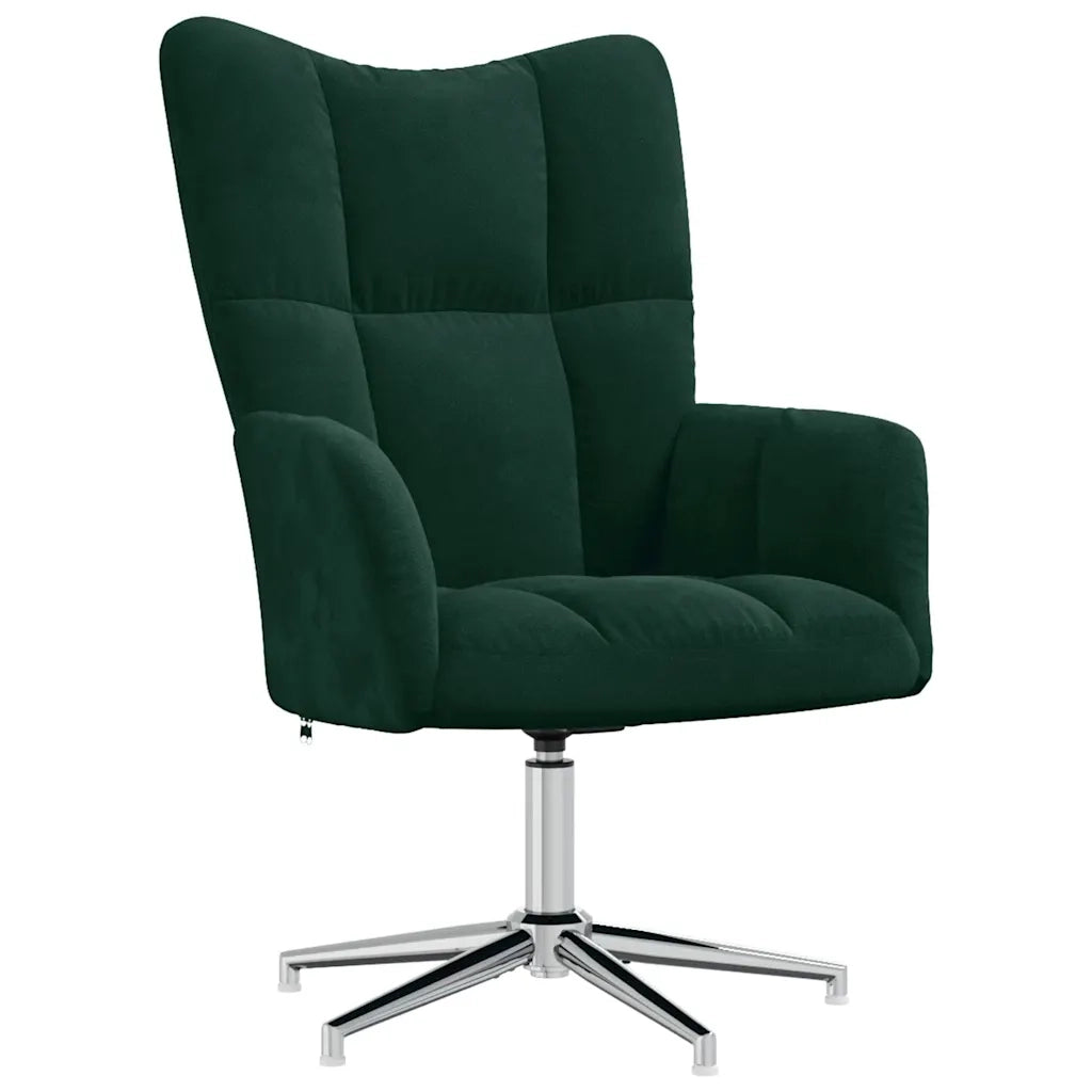 Poltrona Relax | Sedia Relax Verde Scuro in Velluto