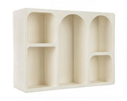 Mensola MDF Bianco Moderna da Parete 80x60 cm - SILKY