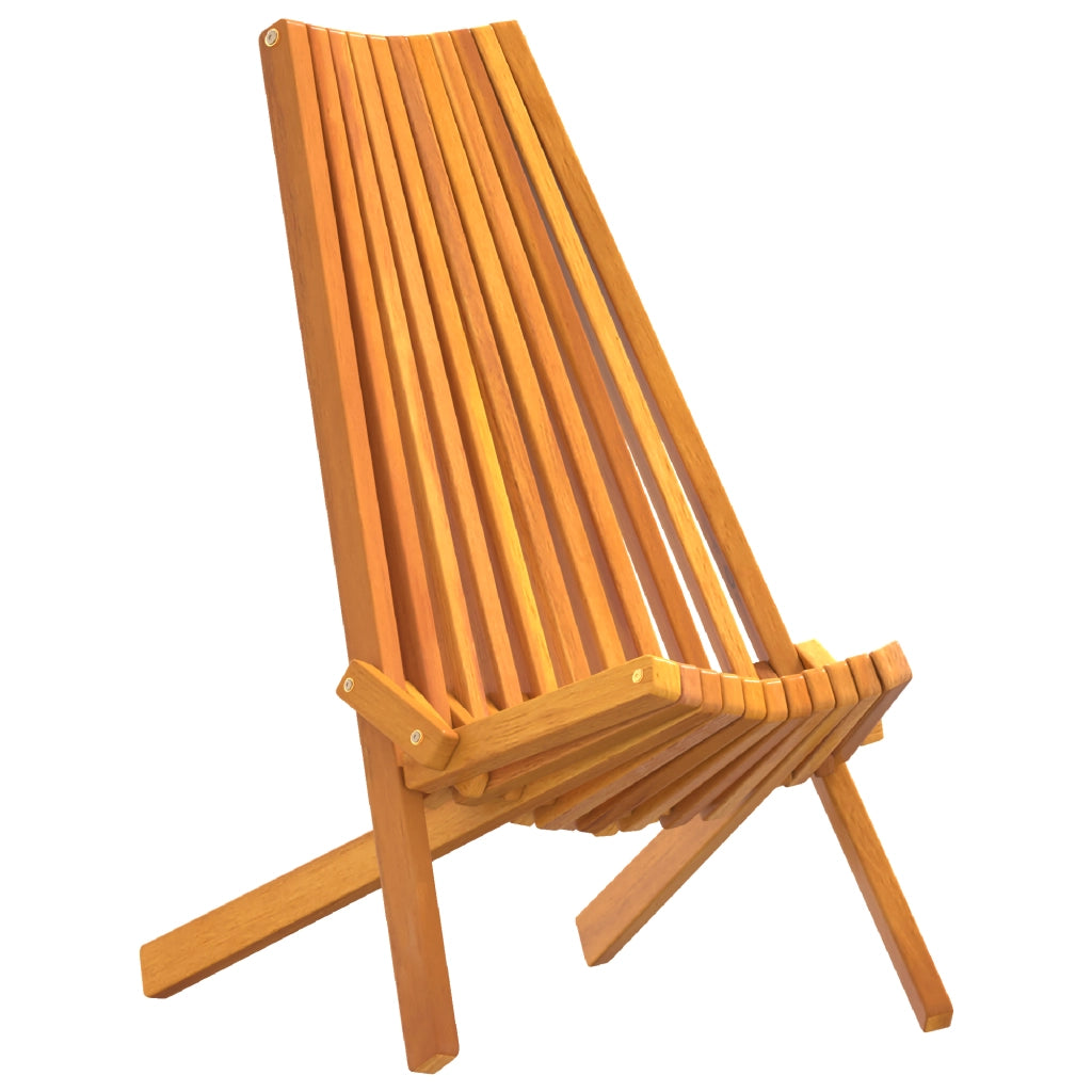 Sedie da Giardino Pieghevoli 2 pcs in Legno di Acacia