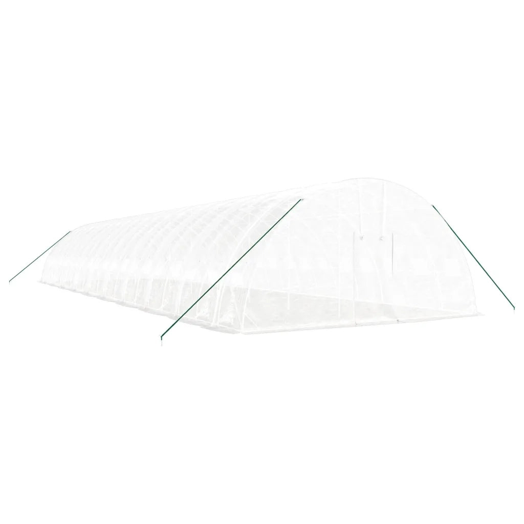 Serra con Telaio in Acciaio Bianco 120 mÂ² 20x6x2,85 m