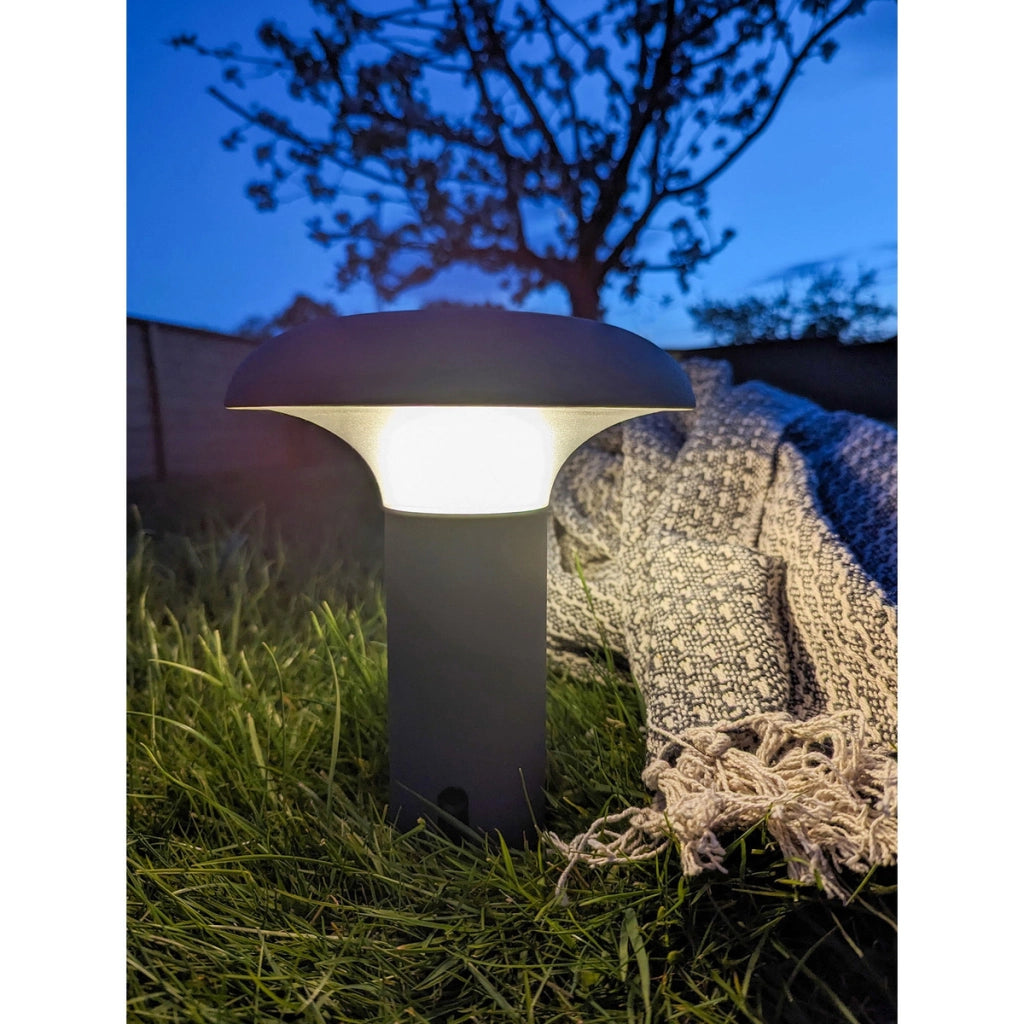 Lampada da Tavolo Ramsey, Grigio, Plastica, 17x17x21 cm