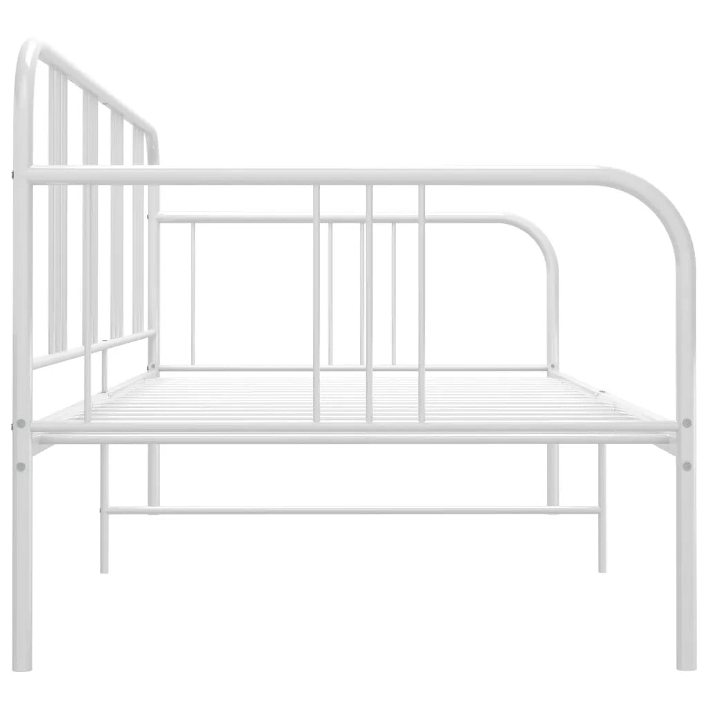 Divano Letto Bianco in Metallo 90x200 cm 324750