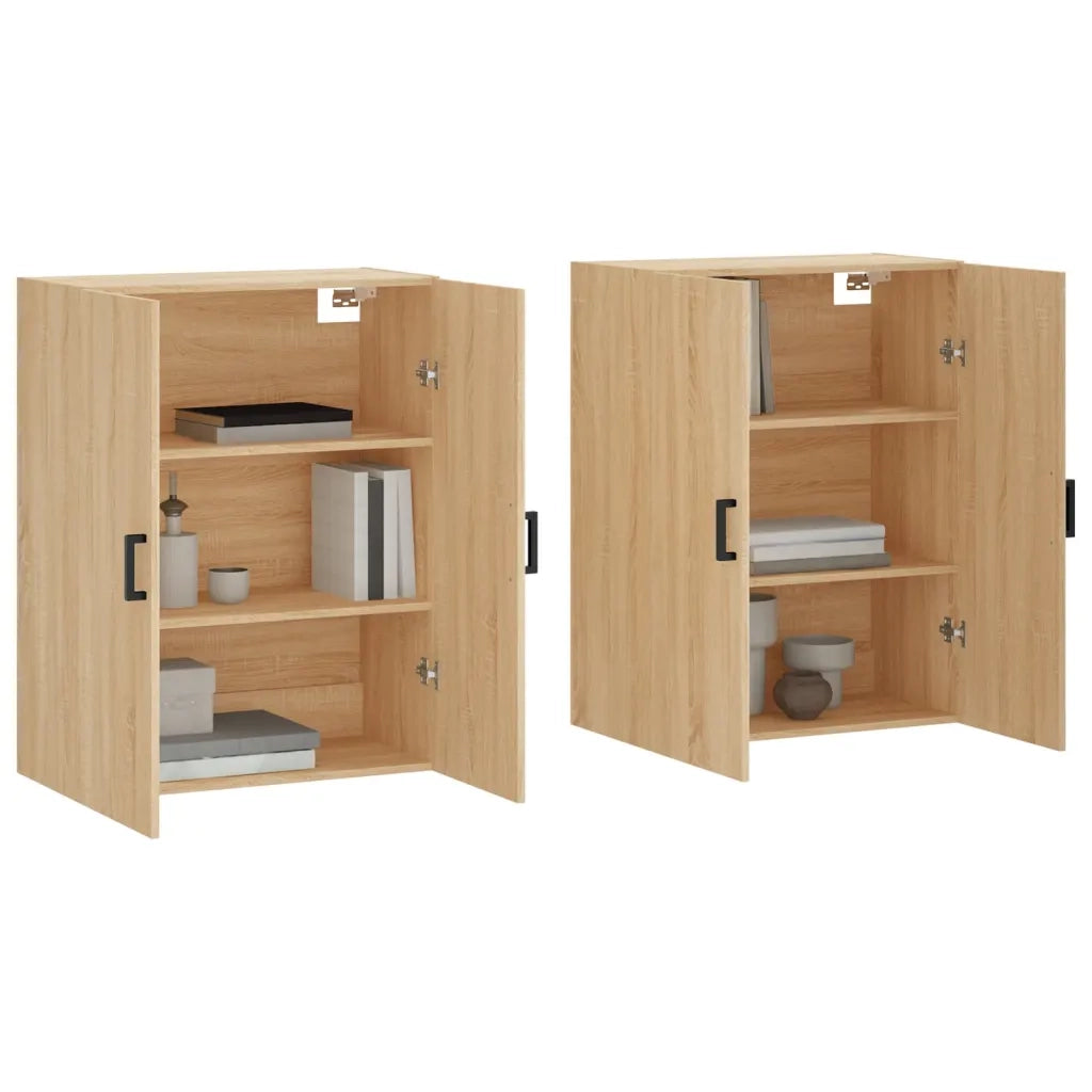 Mobili a Parete 2 pz Rovere Sonoma 69,5x34x90 cm 3195622