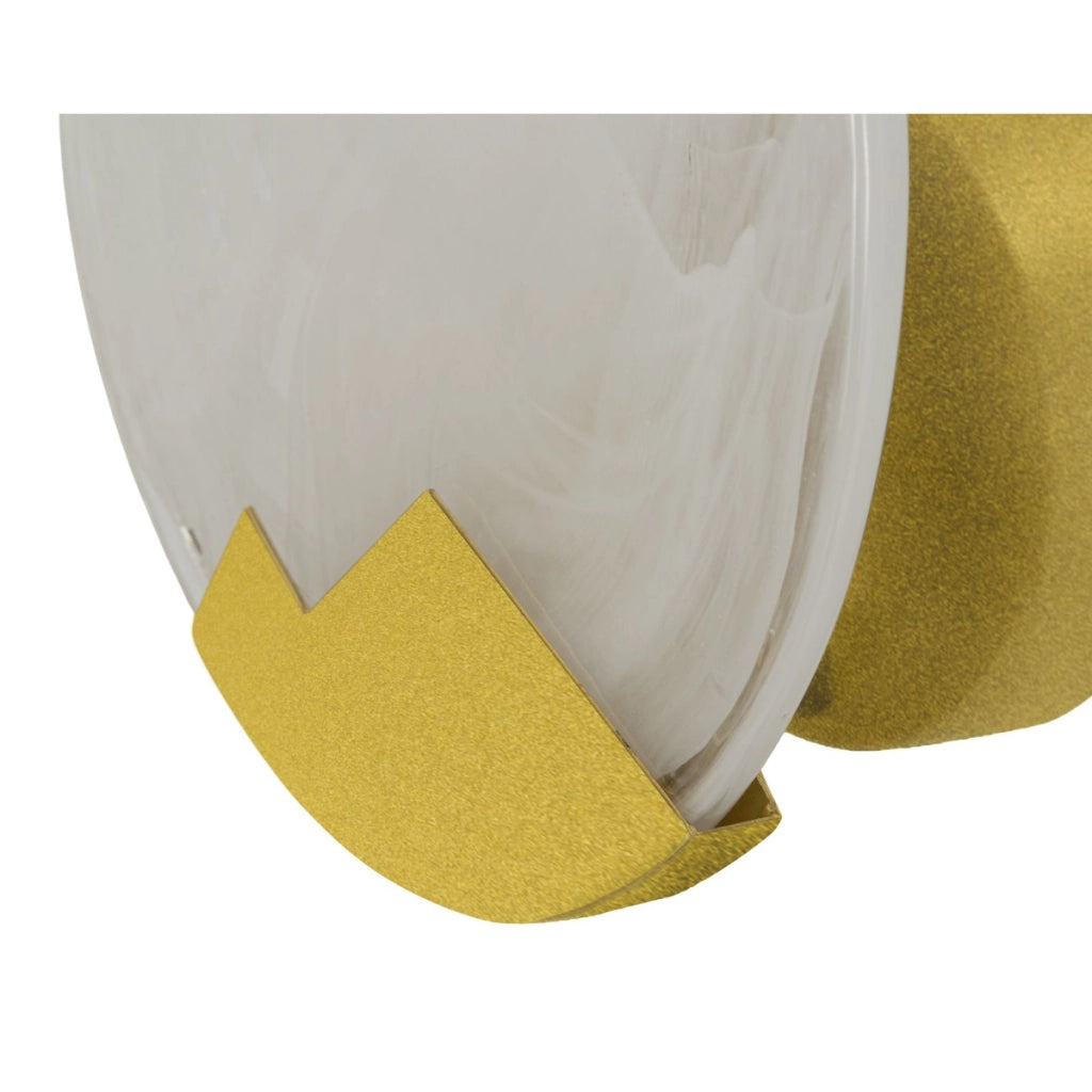 Lampada a Parete VKH71, Oro, Metallo, 20x20x10 cm