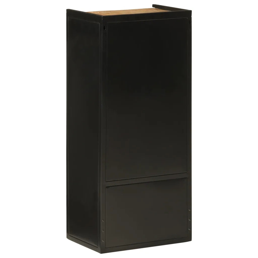 Mobile da Bagno 40x27x90 cm in Ferro e Legno Massello di Mango 358562