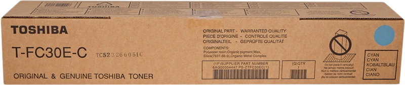 ORIGINAL Toshiba toner ciano T-FC30EC 6AG00004447 ~33600 Seiten