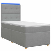 Letto box spring con materasso Grigio Chiaro 90 x 200 cm 3455259