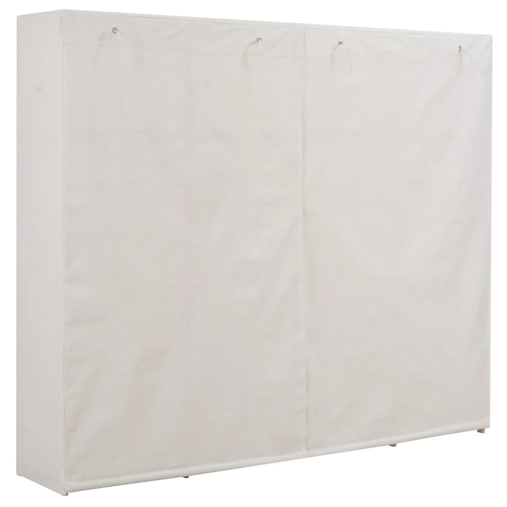 Armadio Bianco 200x40x170 cm in Tessuto cod mxl 64873