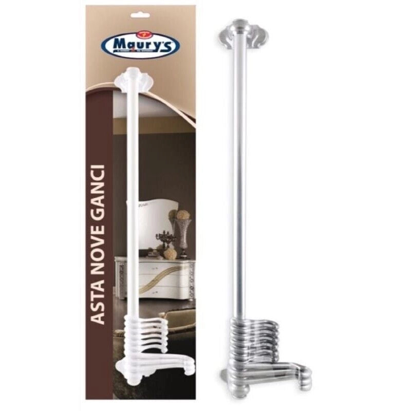 MAURY'S ASTA A MURO CON 9 GANCI 50 CM