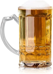 Bicchierino da 500 ml a doppia parete isolato per frigorifero - Bicchiere da birra riutilizzabile e impermeabile in plastica con ghiaccio congelato - Bicchiere da esterno trasparente