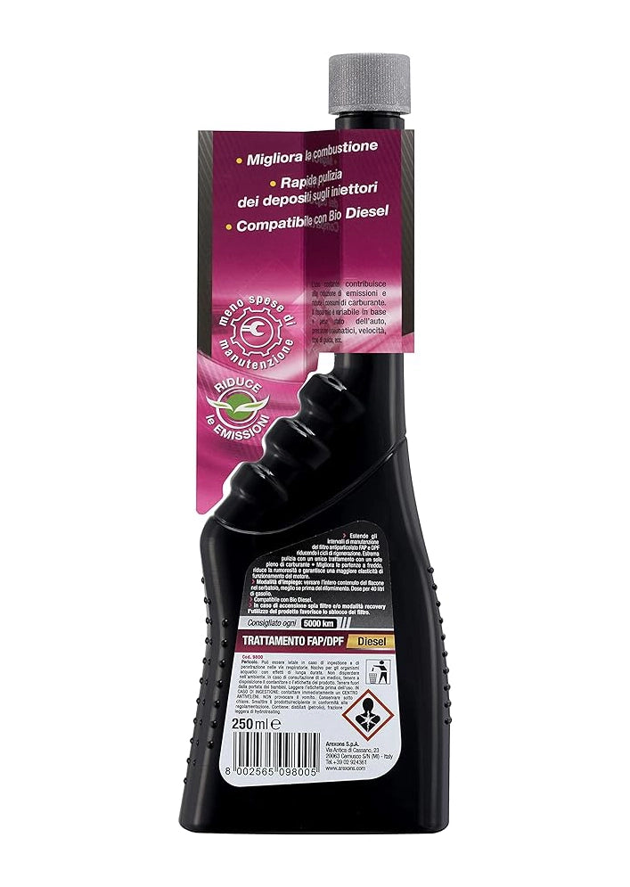 ADDITIVO DIESEL PER TRATTAMENTO FAP/DPF 250 ml - AREXONS