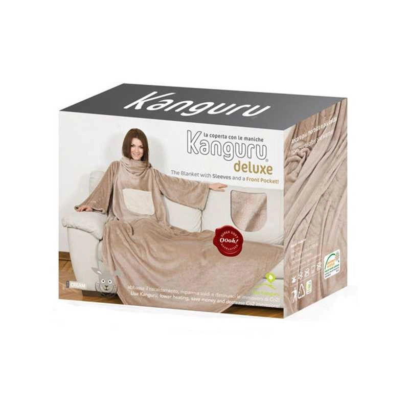 Coperta con Maniche Beige Deluxe Kanguru
