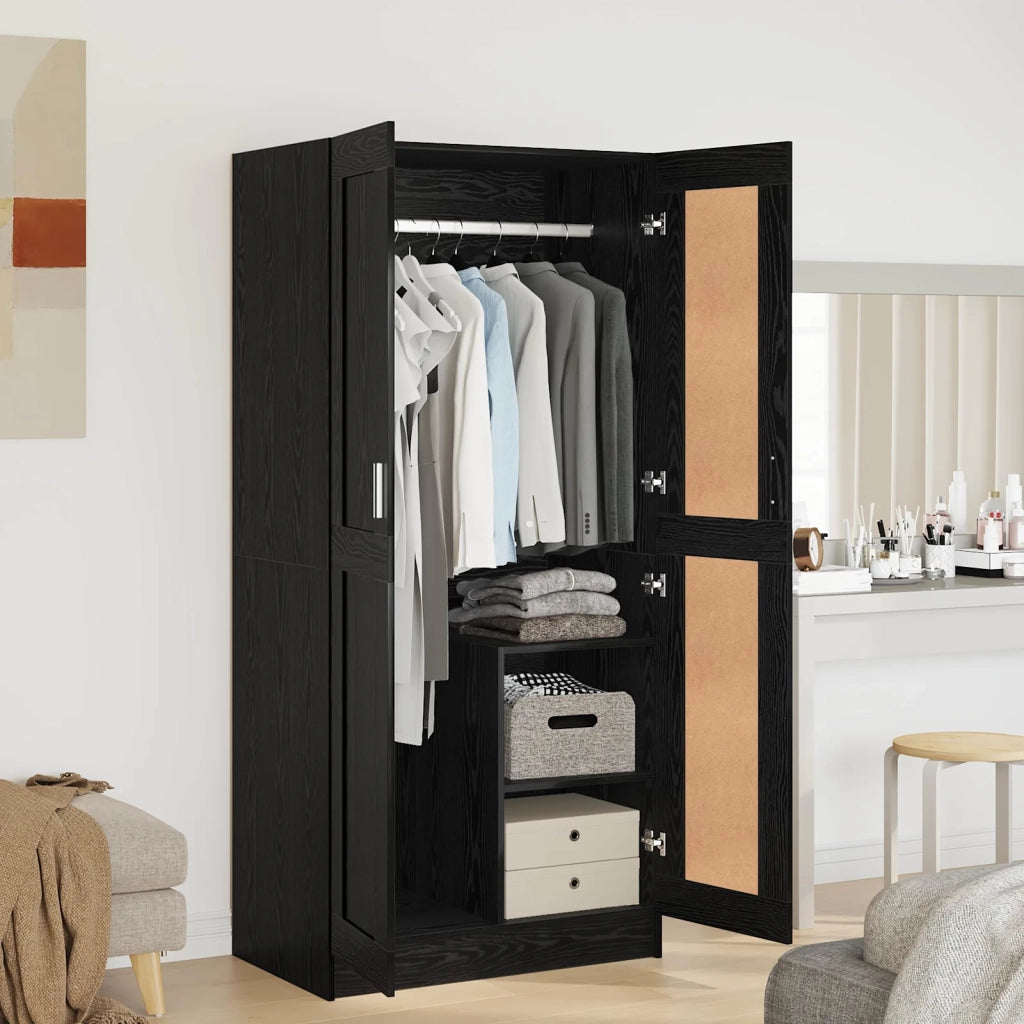 Guardaroba Rovere Nero 82,5 x 51,5 x 180 cm Legno multistrato 875163