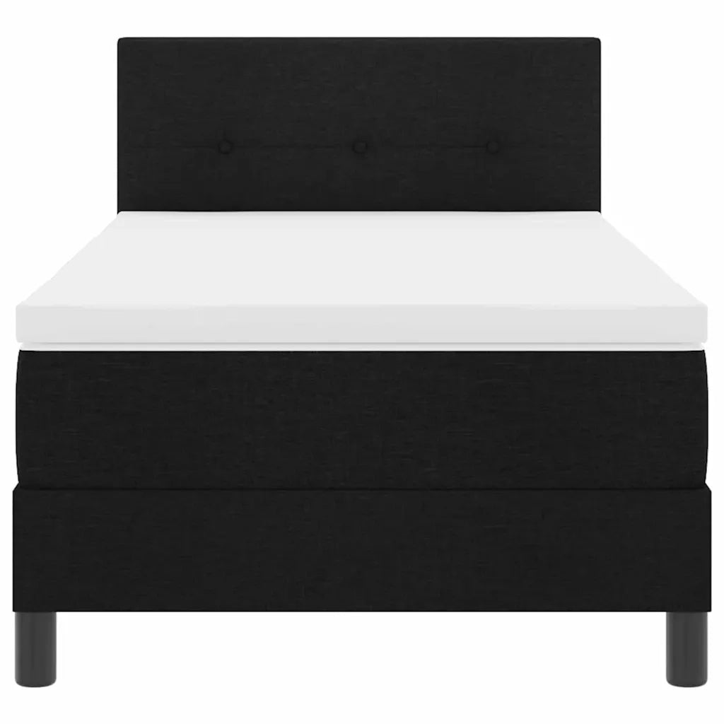 Letto a molle con materasso con led Nero 80 x 200 cm Tessuto 3342165