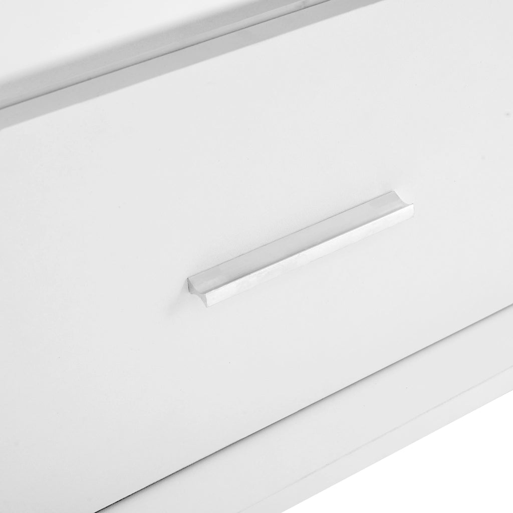TAVOLO CAFFÈ LIFT 78x78 cm Bianco in Truciolare con LED