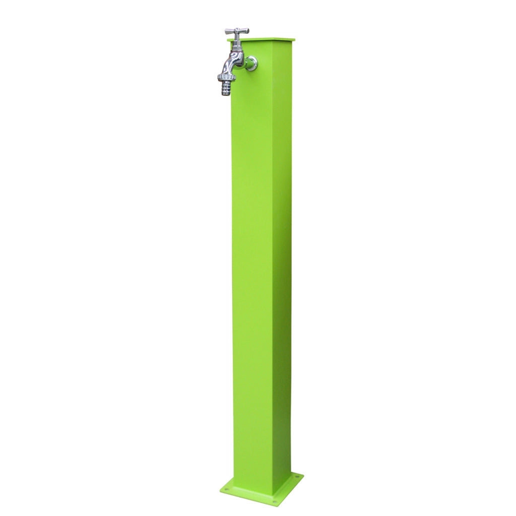 Fontana da Giardino 9x15x85 cm con Rubinetto Verde Acido
