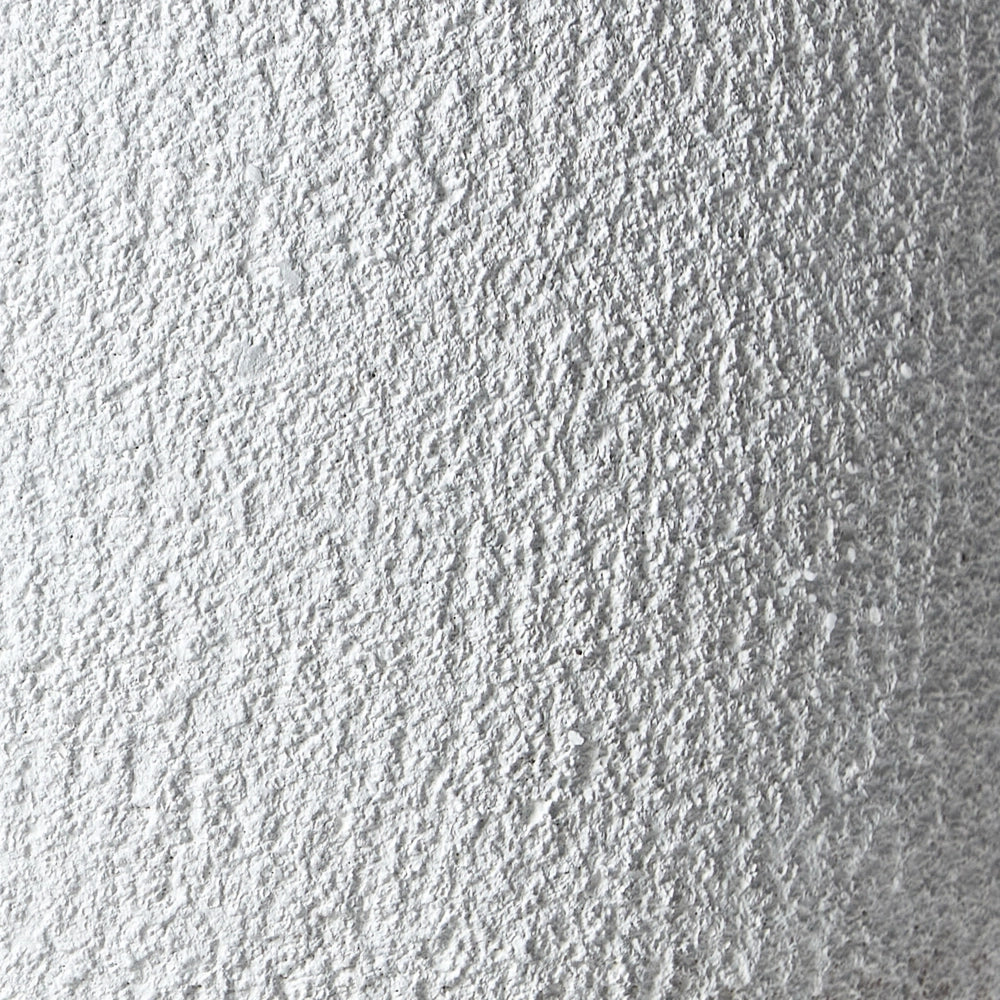 Vaso da fiori in argilla bianco sporco 46 x 46 x 46 cm per interni ed esterni resistente alle intemperie