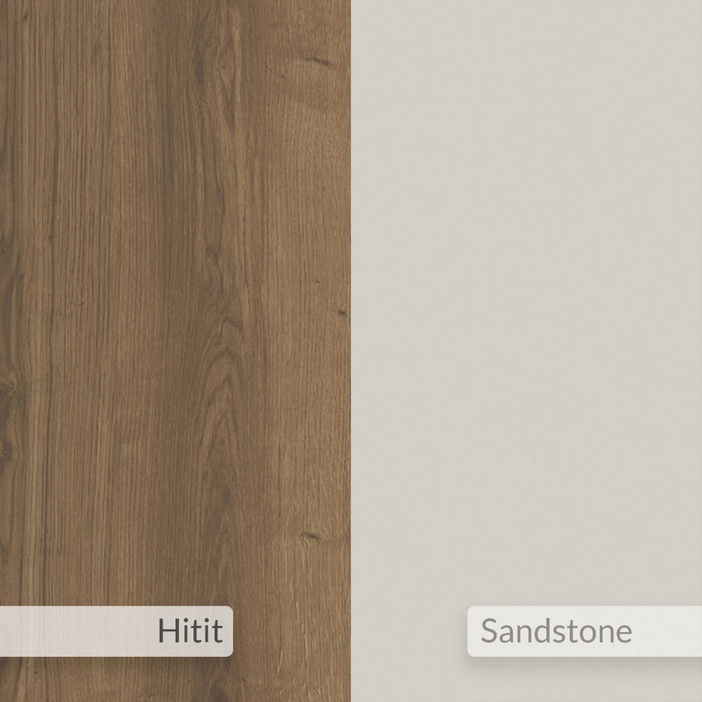 Credenza in legno "Gora Wide" - 180 x 36 x 82 cm - Crema