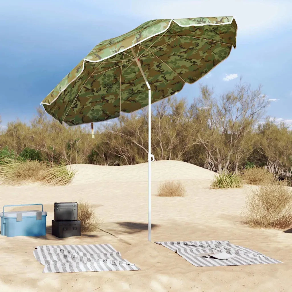 Ombrellone da Spiaggia Mimetico 263 x 263 x 272 cm 4010670