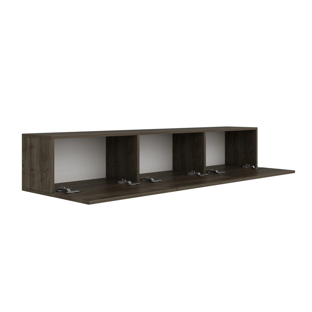 Porta TV in legno "West" - 150 x 32 x 30 cm - Noce