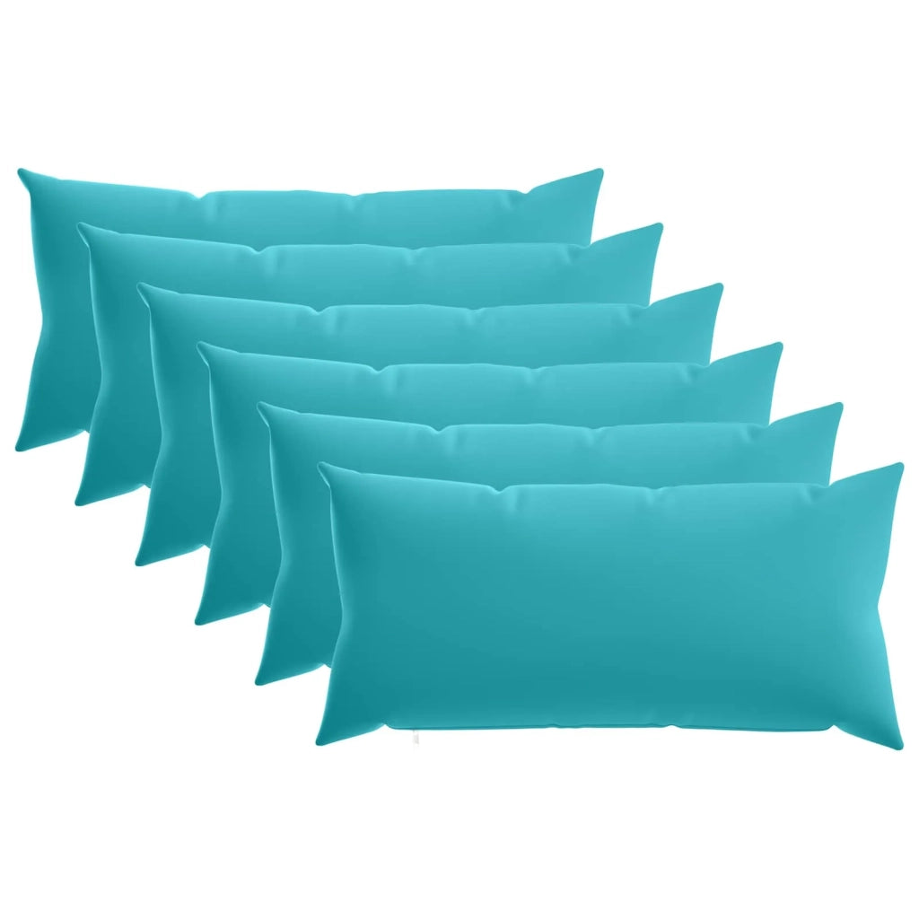 Federa 6 pcs HEERLEN Turchese 40 x 80 cm Poliestere 910052