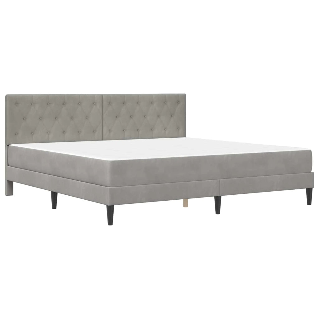 Struttura letto con materasso Grigio chiaro 180 x 200 cm
