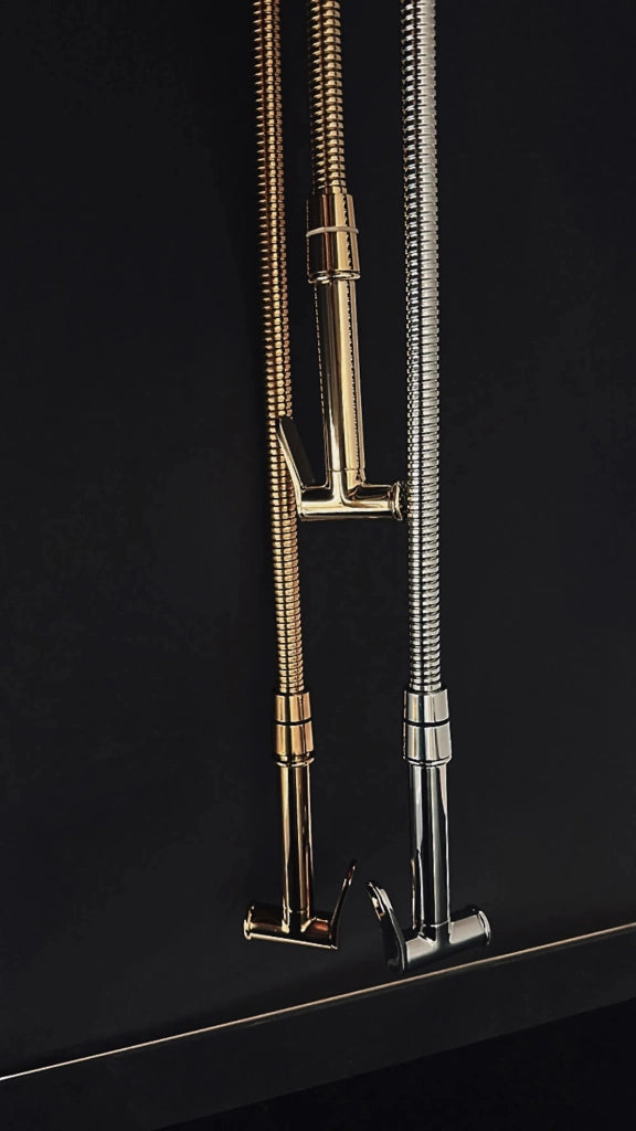 Rubinetto Bidet Rea Lungo Loop Diamond Gold