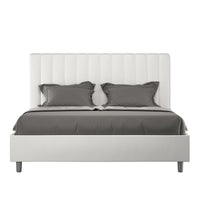 Letto Matrimoniale 160x200 cm con Rete Agueda Bianco