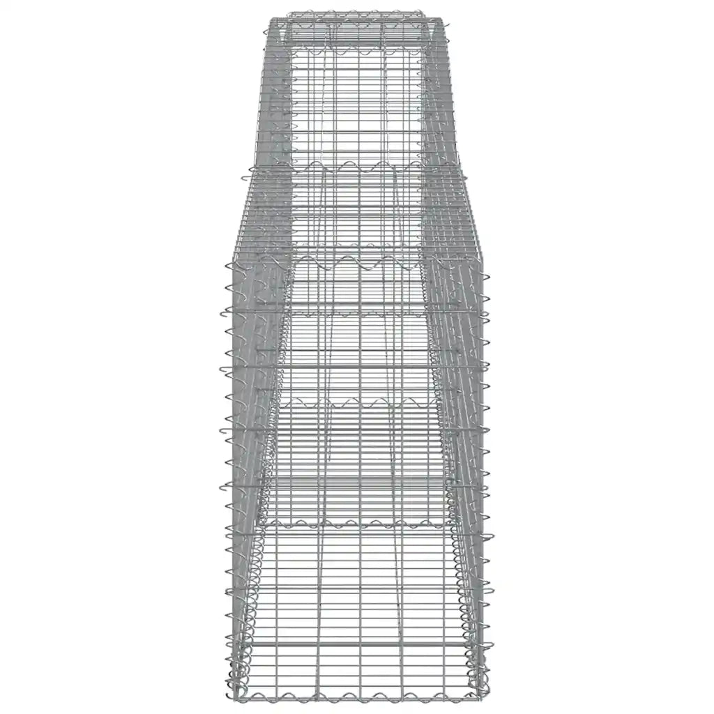 Cesti Gabbioni ad Arco 15 pz 400x50x80/100 cm Ferro Zincato